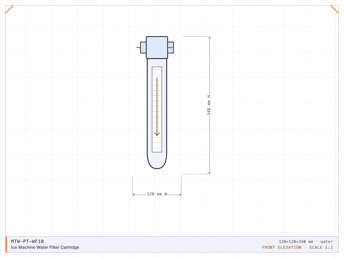 Ice Machine Water Filter Cartridge
