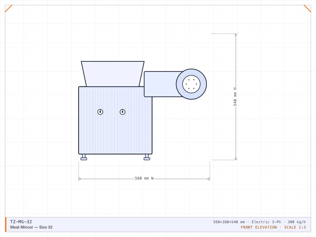 Meat Mincer — Size 32
