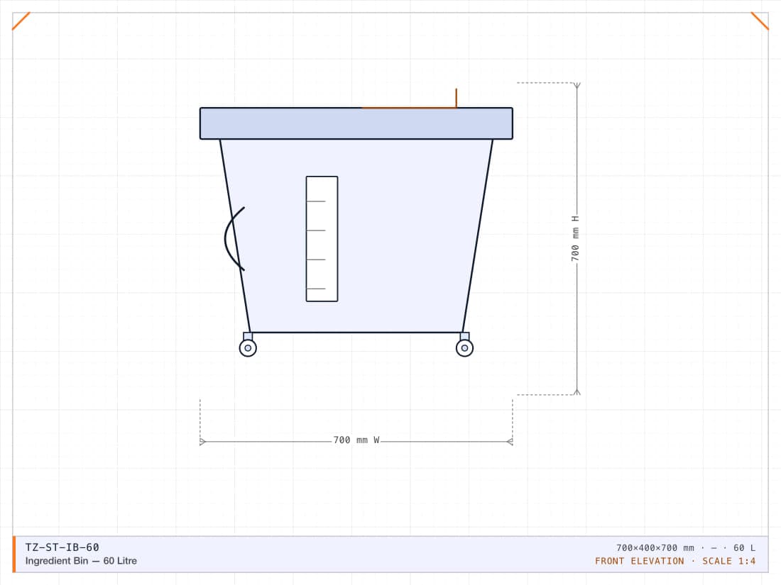 Ingredient Bin — 60 Litre
