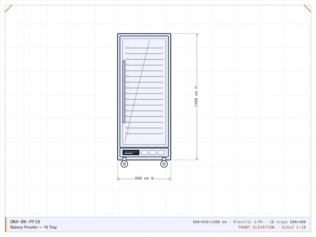 Bakery Proofer — 16 Tray