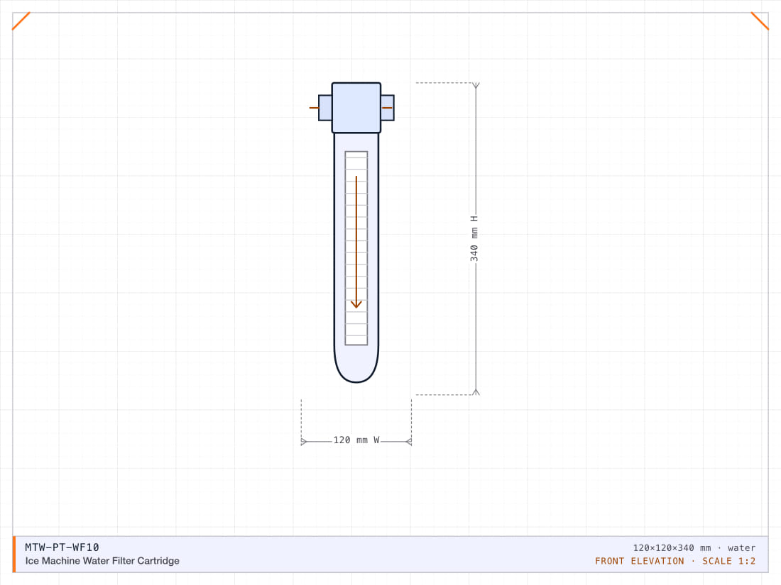 Ice Machine Water Filter Cartridge — view 1